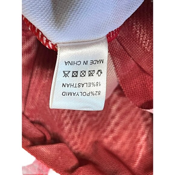 NWOT Women Swimsuit Red Mesh Bikini Size M - Picture 12 of 12